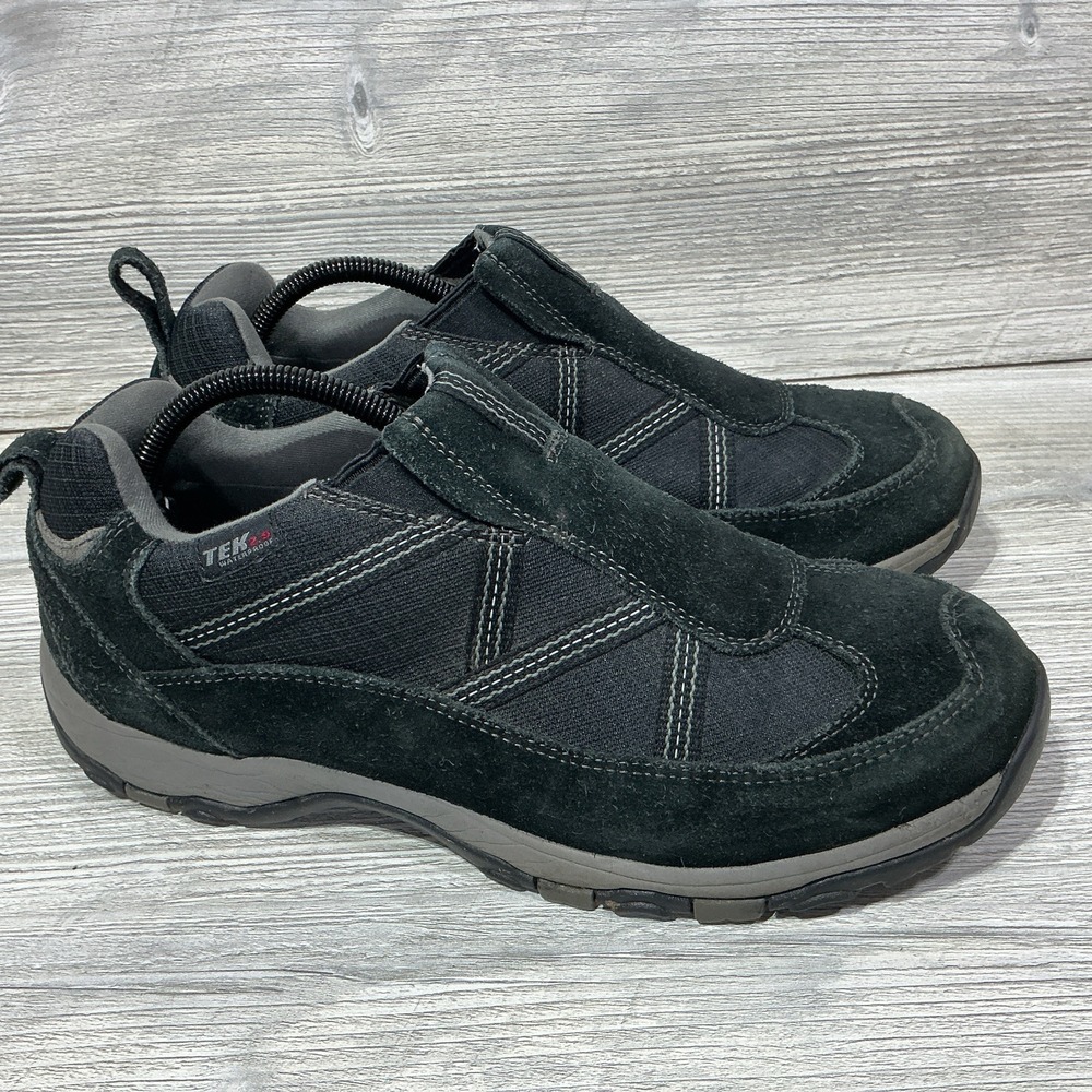 L.L. Bean TEK 2.5 Trail-Hiking-Camping Mocs Mens US 9.5 M Black Suede Waterproof